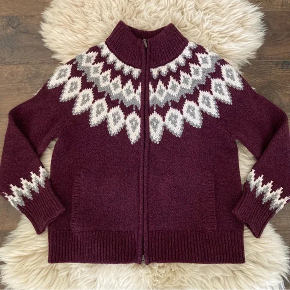 Bean Sweaters Llbean Classic Ragg Wool Sweater Zip